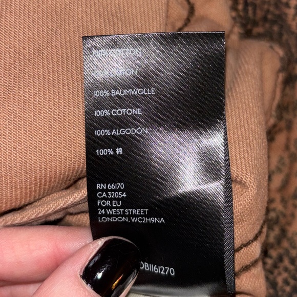 Free People Brown Snake Print Button Front Denim Trucker Jacket - Picture 6 of 13